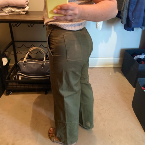 ARITZIA “Babaton” army green high waisted pants - Picture 4 of 5